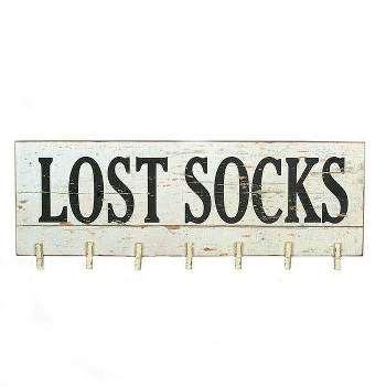 Lost Socks Wall Décor with Clothespins - Storied Home