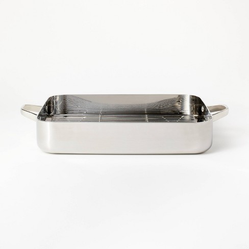 Stainless Steel Roasting Pans With Lids - Foter