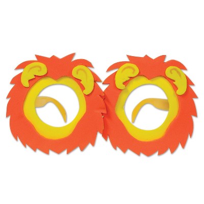 Beistle Lion Eyeglasses 4/Pack 60514