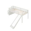 NicBex Twin Size Loft Bed Wooden Bed Frame with Slide, Storage Stairs and Full Length Guardrail, No Box Spring Required, Space saving - image 3 of 4