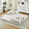 NicBex Corduroy Convertible Sofa Bed,Sleeper Couch with 2 Pillows,Flexible Combination,Futon Couch for Living Room,Office,Apartment - 3 of 4