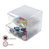 Deflecto Two Drawer Cube Organizer Clear Plastic 6 x 7-1/8 x 6 350101 - 4 of 4