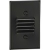 Progress Lighting, Louvered Step Light, 1 Light, Wall Light, Brushed Nickel, No Shade, Material: Steel, Finish Color: Antique Bronze - 3 of 3