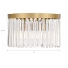 Crystorama Lighting Emory 4 - Light Flush Mount in  Modern Gold - 4 of 4