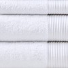Vynxaria White 6 Piece Antimicrobial Cotton Tencel Towel Set - 3 of 4