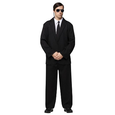 Adult Black Suit Halloween Costume One Size