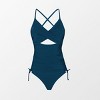 Women's Maternity Cutout Drawstring Swimsuit Tankini Set -Cupshe - 2 of 4