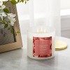 3-Wick Glass Jar Candle with Lid Fresh Strawberry and Hibiscus 19oz - Threshold™ - image 2 of 3