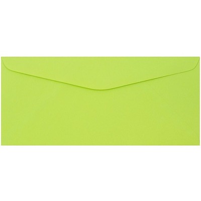 JAM Paper #9 Business Colored Envelopes 3.875 x 8.875 Ultra Lime Green 1532898
