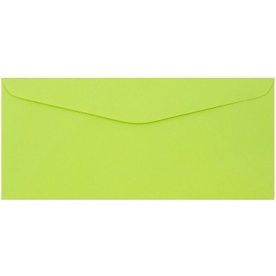 JAM Paper #9 Business Colored Envelopes 3.875 x 8.875 Ultra Lime Green 1532898