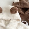 MyKids-Usa Baby Bear Embroidered Pattern Soft Bodysuits In Autumn - 3 of 4