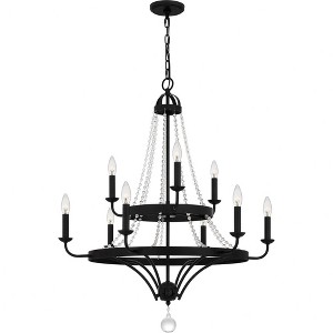 Quoizel Lighting Adelaide 9 - Light Chandelier in  Matte Black - 1 of 4