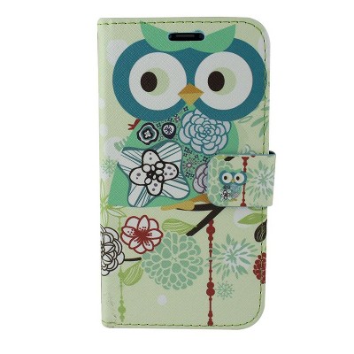 Apple iPhone X Case, by Insten Owl Stand Folio Flip Leather [Card Slot] Wallet Flap Pouch Case Cover For Apple iPhone X, Multi-Color by Eagle