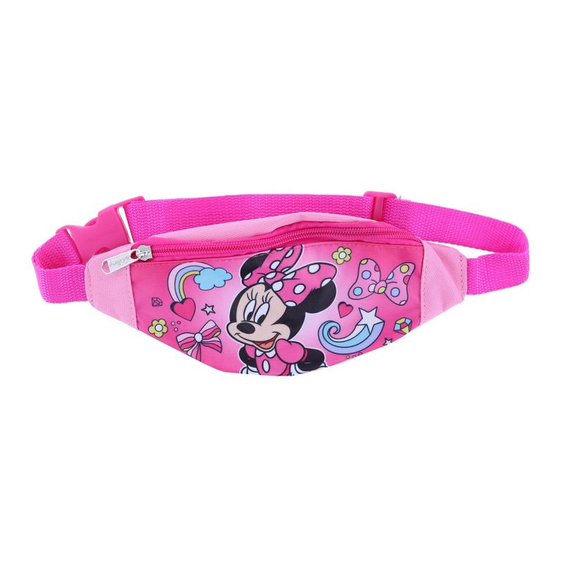 CTM Girl's Minnie Mouse Adjustable Fanny Waist Pack, 1 of 4