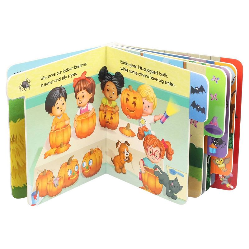Fisher Price Little People: Trick or Treat - (Board Books with Tabs) by  Editors of Studio Fun International (Board Book), 3 of 6