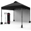 Jojoka 10'x10' Outdoor Canopy Tent with Sidewall,Easy Pop Up with Vented Roof,Portable Instant Camping Beach Tents - 2 of 4