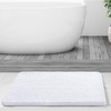 Home Mart Goods White Soft Cozy Plush Chenille Bath Mat Bathroom Rug - 47"x27" - 2 of 4