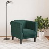 vidaXL Sofa Chair Dark Green Velvet - 3 of 4