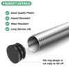 Unique Bargains Round Plastic Hole Plugs Patio Chairs Fences Metal Tubing Leg Cap Black - 2 of 4