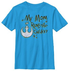 Boy's Star Wars: A New Hope Mother's Day Mom Runs Galaxy T-Shirt - 1 of 3