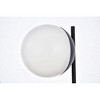 Elegant Lighting Eclipse 1 Light Black Table Lamp With Frosted White Glass - 4 of 4