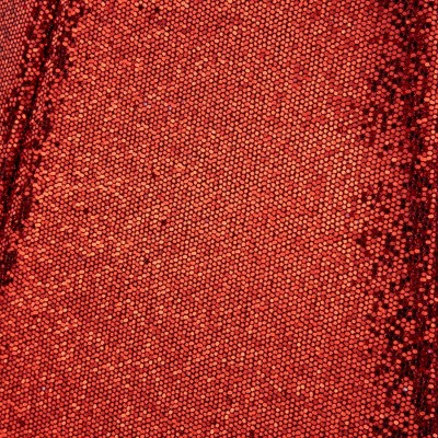 Glittery Red Fabric Hexagonal Christmas Tree Collar