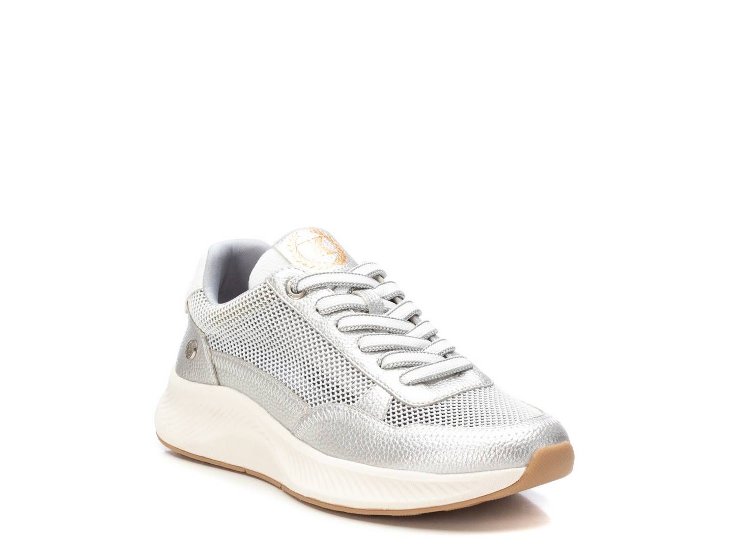 Женские кроссовки XTI Fashion Casual Sneakers 143784 Silver, цвет: Серебряный — фото 3