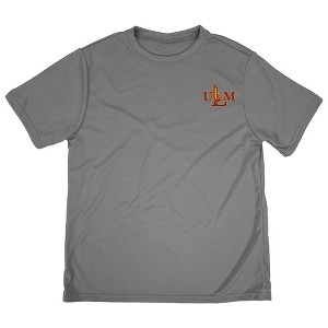 University of Louisiana Monroe Youth/Kids Sport T-Shirt Left Chest Logo, Athletic Heather - 1 of 4