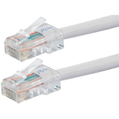 Monoprice Cat5e Ethernet Patch Cable - 10 Feet - White, RJ45, Stranded, 350Mhz, UTP, Pure Bare Copper Wire, 24AWG - Zeroboot Series