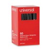 Universal Ballpoint Pen Value Pack, Stick, Medium 1 mm, Black Ink, Gray/Black Barrel, 60/Pack - image 2 of 4