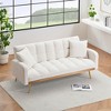 NicBex 69 Inch Loveseat,Modern Adjustable Teddy Loveseat Sofa with 2 Pillows,Upholstered 2-Seater Couch Set for Living Room,Bedroom,Lounge - 2 of 4