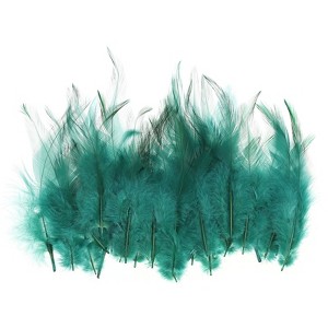 Unique Bargains DIY Dream Catcher Earrings Saddle Hackle Rooster Feathers 50 Pcs - 1 of 4