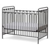 L.A. Baby Napa 3-in-1 Convertible Full Sized Metal Crib - Pebble Gray - 2 of 4