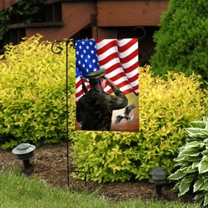 Briarwood Lane Everyday Garden Flag 12x18 For Outdoor Saluting Soldier Garden Flag Flags For Outside - 1 of 3