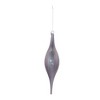 Grey Ribbed Glass Drop Ornament (Set of 6) - 2 of 3
