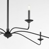 Quorum Lighting Euphora 6 - Light Chandelier in  Matte Black - 4 of 4