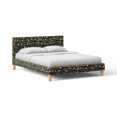 Rifle Paper Co. x Target Twin Curio Upholstered Basic Bed Frames Black