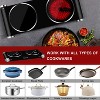 Techwood 1800W Electric Hot Plate Cooktop for Cooking,Infrared Ceramic Countertop Stove Top 2 Burners,Stainless Steel Portable Electric Burner - 4 of 4