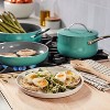 Cuisinart Culinary Collection 12pc Ceramic Cookware Set Teal Green: Nonstick, Non Toxic, Kitchen Cookware, Stay-Cool Handles - image 4 of 4