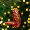 Northlight 4" Buffalo Flat Chicken Wing Glass Christmas Ornament - 2 of 4