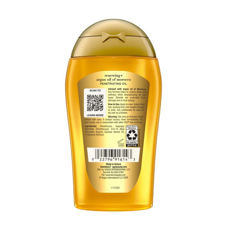 OGX Renewing + Argan Oil of Morocco Penetrating Hair Oil Treatment - 3.3 fl oz, 2 of 8