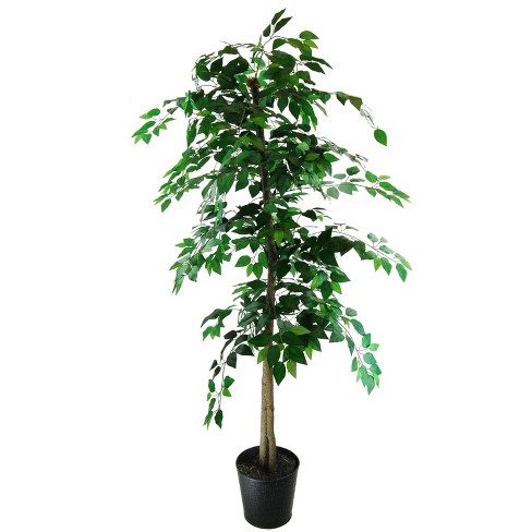 6ft Artificial Ficus Tree In Metal Container Green - LCG Florals : Target