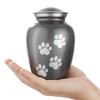 Reminded Pet Cremation Urns for Dog and Cat Ashes, Memorial Paw Print Urn - 2 of 4