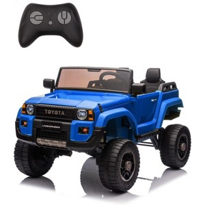 Toyota Licensed 24V Kids Ride-On Car, 2-Seater Electric Off-Road Truck with Parental Remote Control, Bluetooth Music, LED Lights, 4x550W Motors - 1 of 4