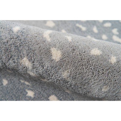 Blue and Gray Hand-Tufted Wool Rectangular Area Rug