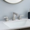 ChicFurnit Bathroom Sink Faucet Widespread Waterfall Design with Pop Up Drain and Lead Free Hose for Bathroom, Silver and Gray, 14.57"*11.81"*3.54" - 2 of 4