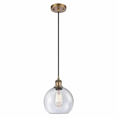 Athens - 1 Light Mini Pendant In Industrial Style-10 Inches Tall and 8 Inches Wide