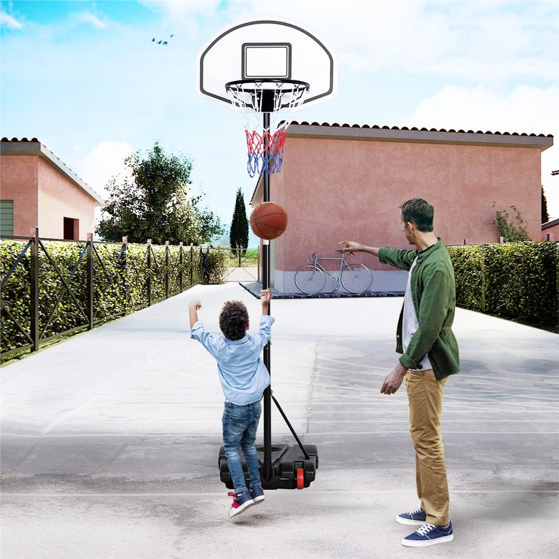 Yaheetech 1.9-2.5M Height-Adjustable Basketball Hoop System, 2 of 8