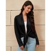 Lightweight Cardigans for Women Drape Open Front Long Sleeve Irregular Hem Casual Cardigan Sweaters - 2 of 4