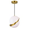 CWI Lighting Gemini 1 Light Mini Pendant With Brass Finish - 2 of 4